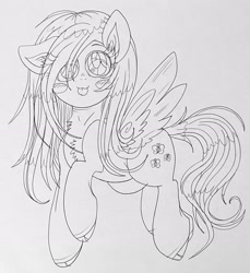 Size: 2071x2259 | Tagged: safe, artist:ponywarlord777, fluttershy, pegasus, pony, g4, :p, blush sticker, blushing, cute, high res, monochrome, one ear down, shyabetes, sketch, solo, tongue out