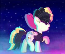 Size: 1274x1060 | Tagged: safe, artist:nikytale, songbird serenade, pegasus, pony, g4, my little pony: the movie, 2017, bow, clothes, female, hair bow, mare, old art, wings