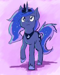Size: 2322x2919 | Tagged: safe, artist:phillypu, princess luna, alicorn, pony, g4, high res, solo