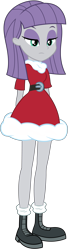 Size: 2800x9720 | Tagged: artist needed, source needed, safe, maud pie, human, equestria girls, g4, absurd resolution, christmas, clothes, costume, dress, female, holiday, santa costume, simple background, solo, transparent background, vector