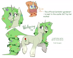 Size: 2350x1862 | Tagged: safe, artist:renderpoint, oc, oc only, oc:wellspring sap, pony, unicorn, concave belly, solo