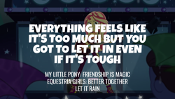 Size: 1920x1080 | Tagged: safe, edit, edited screencap, editor:quoterific, screencap, sunset shimmer, human, equestria girls, g4, let it rain, my little pony equestria girls: better together