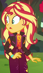 Size: 523x892 | Tagged: safe, screencap, sunset shimmer, human, equestria girls, equestria girls specials, g4, my little pony equestria girls: better together, my little pony equestria girls: sunset's backstage pass, cropped, solo focus