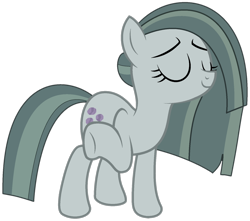 Size: 1602x1413 | Tagged: safe, artist:twilyisbestpone, marble pie, earth pony, pony, g4, base used, eyes closed, female, mare, shrug, simple background, solo, transparent background