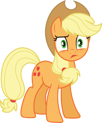 Size: 3000x3605 | Tagged: safe, artist:cloudy glow, applejack, earth pony, pony, g4, my little pony: friendship is magic, three's a crowd, .ai available, high res, simple background, solo, transparent background, vector