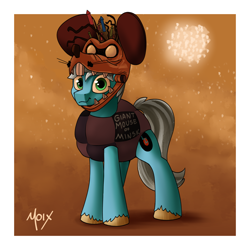 Size: 4000x4000 | Tagged: safe, artist:supermoix, oc, pegasus, pony, an american tail, clothes, costume, cute, don bluth, giant mouse of minsk, gift art, halloween, halloween 2022, halloween costume, holiday, looking at you, simple background, solo