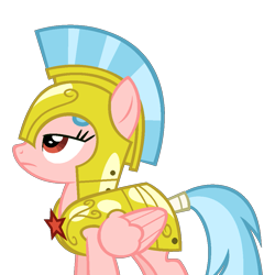 Size: 993x993 | Tagged: safe, artist:eyvaricko, artist:taionafan369, cozy glow, pegasus, pony, series:the next generation, g4, a better ending for cozy, armor, base used, cozy becomes a royal guard, dame, dame rosy fleece, older, older cozy glow, parent:oc, parents:oc x oc, reference to another series, rosy fleece, royal guard, simple background, solo, transparent background