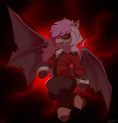Size: 3328x3448 | Tagged: safe, artist:avery-valentine, oc, oc only, oc:pandita, bat pony, pony, bat wings, clothes, cosplay, costume, high res, simple background, solo, wings