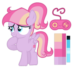 Size: 900x820 | Tagged: safe, artist:monochrome-sunsets, oc, pegasus, pony, g3, g4, base used, female, filly, foal, g3 to g4, generation leap, magical lesbian spawn, offspring, parent:starsong, parent:toola roola, parents:toolasong, simple background, solo, super nintendo, transparent background
