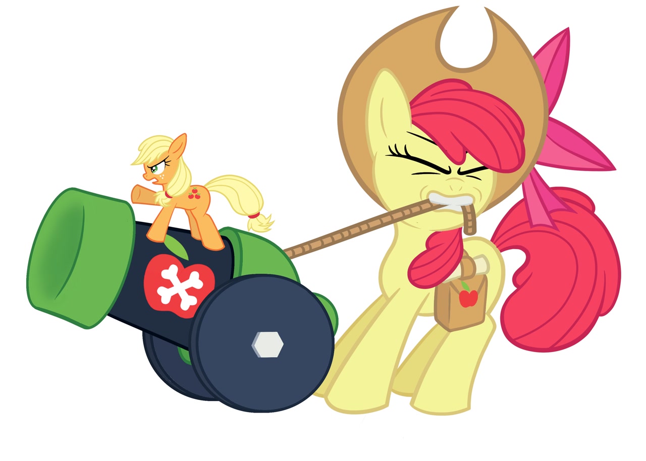 #2983088 - safe, artist:supasurida, apple bloom, applejack, earth pony ...