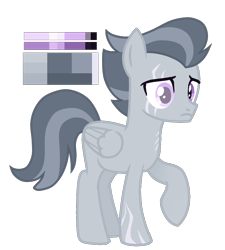 Size: 900x1000 | Tagged: safe, artist:monochrome-sunsets, oc, pegasus, pony, g4, base used, male, offspring, parent:rumble, parent:silver spoon, scar, simple background, solo, stallion, transparent background