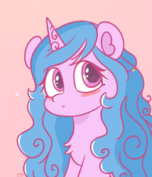 Size: 1741x2036 | Tagged: safe, artist:limitmj, izzy moonbow, pony, unicorn, g5, :|, chest fluff, female, looking at you, mare, solo