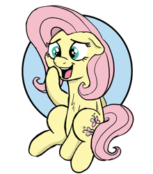 Size: 3049x3463 | Tagged: safe, artist:doodledonutart, fluttershy, pegasus, pony, g4, female, high res, simple background, solo, white background