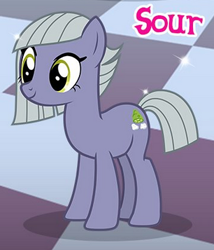 Size: 306x357 | Tagged: safe, gameloft, limestone pie, earth pony, pony, g4, cropped, female, mare, meme, smiling, solo, wow! glimmer