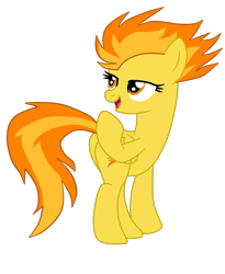 Size: 1525x1862 | Tagged: safe, artist:gmaplay, spitfire, pegasus, pony, g4, butt, female, firebutt, mare, plot, seductive pose, simple background, solo, transparent background, vector