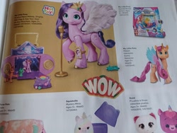 Size: 4000x3000 | Tagged: safe, pipp petals, sparky sparkeroni, sunny starscout, alicorn, dragon, pegasus, pony, g5, my little pony: a new generation, alicorn sunny starscout, hope lantern, implied izzy moonbow, irl, lantern, logo, magazine, merchandise, musical mane melody, my little pony logo, photo, plushie, race swap, sunnycorn, toy, toys r us, wow