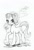 Size: 688x1000 | Tagged: safe, artist:maytee, starlight glimmer, pony, unicorn, g4, grayscale, kite, looking at you, monochrome, mouth hold, pencil drawing, raised hoof, smiling, solo, that pony sure does love kites, traditional art