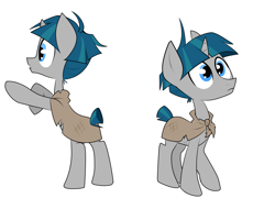 Size: 1280x972 | Tagged: safe, artist:heyerika, artist:weatherponies, stygian, pony, unicorn, g4, cloak, clothes, colt, cute, foal, male, rearing, simple background, solo, stygianbetes, white background, younger