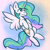 Size: 900x900 | Tagged: safe, artist:zutcha, princess celestia, alicorn, pony, g4, :3, belly, chubby, cute, cutelestia, female, mare, smiling, solo, spread wings, wings