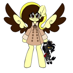 Size: 3000x3000 | Tagged: safe, artist:ladylullabystar, oc, oc only, oc:guylian, pegasus, pony, bipedal, clothes, female, high res, mare, plushie, simple background, solo, transparent background