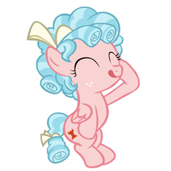 Size: 2000x2000 | Tagged: safe, artist:ponyexileart, cozy glow, pegasus, pony, g4, ^^, cozybetes, cute, eyes closed, female, filly, foal, high res, simple background, solo, transparent background, vector