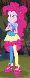 Size: 254x657 | Tagged: safe, screencap, pinkie pie, human, equestria girls, equestria girls specials, g4, my little pony equestria girls: better together, my little pony equestria girls: sunset's backstage pass, cropped, cute, diapinkes, female, solo