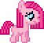 Size: 64x62 | Tagged: safe, pinkie pie, earth pony, pony, g4, animated, blinking, eyes closed, female, filly, filly pinkie pie, loop, pinkamena diane pie, sad, simple background, transparent background, younger