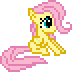 Size: 72x72 | Tagged: safe, fluttershy, pegasus, pony, g4, animated, blinking, eyes closed, female, filly, filly fluttershy, loop, sitting, younger