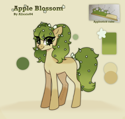 Size: 1950x1860 | Tagged: safe, artist:_alixxie_, oc, oc:apple blossom (alixxie), earth pony, pony, female, mare, solo