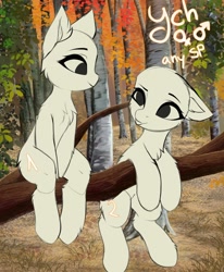 Size: 1080x1312 | Tagged: safe, artist:empress-twilight, pony, commission, duo, forest, your character here