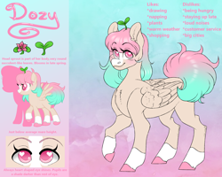 Size: 2500x2000 | Tagged: safe, artist:dozyarts, oc, oc:dozy, pegasus, pony, female, high res, mare, reference sheet, solo