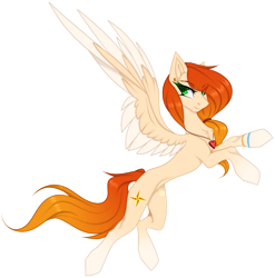 Size: 2821x2859 | Tagged: safe, artist:ouijaa, oc, oc only, oc:amity starfall, pegasus, pony, cel shading, chest fluff, coat markings, colored, colored wings, concave belly, ear piercing, eye clipping through hair, eyebrows, eyelashes, gradient hair, gradient hooves, gradient mane, gradient tail, green eyes, gritted teeth, hair tie, high res, jewelry, looking back, multicolored wings, necklace, open mouth, pegasus oc, pendant, piercing, raised hooves, rearing, shading, side view, simple background, slender, socks (coat markings), solo, spread wings, tail, teeth, thin, transparent background, two toned wings, watermark, wings, wristband