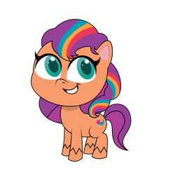 Size: 1200x1200 | Tagged: safe, artist:prixy05, sunny starscout, earth pony, pony, g4.5, g5, my little pony: pony life, g5 to g4.5, generation leap, mane stripe sunny, simple background, solo, transparent background, vector