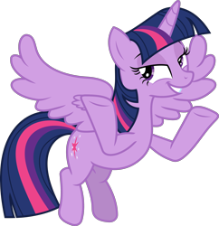 Size: 3013x3117 | Tagged: safe, artist:sketchmcreations, twilight sparkle, alicorn, pony, g4, shadow play, female, flying, high res, mare, shrug, simple background, smiling, smug, smuglight sparkle, solo, transparent background, twilight sparkle (alicorn), vector