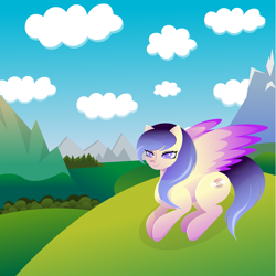 Size: 2001x2000 | Tagged: safe, artist:margaritaenot, oc, pegasus, pony, high res, solo