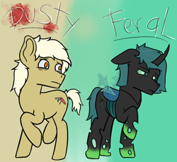 Size: 2460x2256 | Tagged: safe, oc, changeling, earth pony, pony, high res, looking back, sad, sad eyes