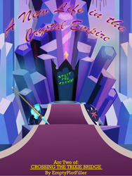 Size: 5400x7200 | Tagged: safe, artist:emptyplotfiller, fanfic:crossing the trixie bridge: a new life in the crystal empire, fanfic art, no pony, poleaxe, shield