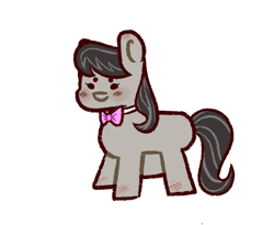 Size: 650x534 | Tagged: safe, artist:megatronsthiccthighs, octavia melody, earth pony, pony, g4, colored, flat colors, simple background, solo, white background