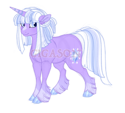 Size: 2290x2072 | Tagged: safe, artist:gigason, oc, oc only, oc:icicle, pony, unicorn, eye clipping through hair, female, high res, horn, mare, offspring, parent:double diamond, parent:twilight sparkle, simple background, solo, transparent background, unicorn oc, watermark