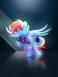 Size: 1800x2400 | Tagged: safe, artist:rejiser, rainbow dash, pegasus, pony, g4, female, solo