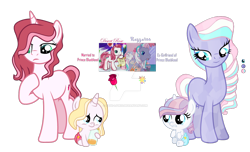 Size: 1280x780 | Tagged: safe, artist:hate-love12, desert rose, potion nova, razzaroo, oc, oc:rosé red, pony, g3, g4, baby, baby pony, base used, deviantart watermark, g3 to g4, generation leap, obtrusive watermark, simple background, transparent background, watermark