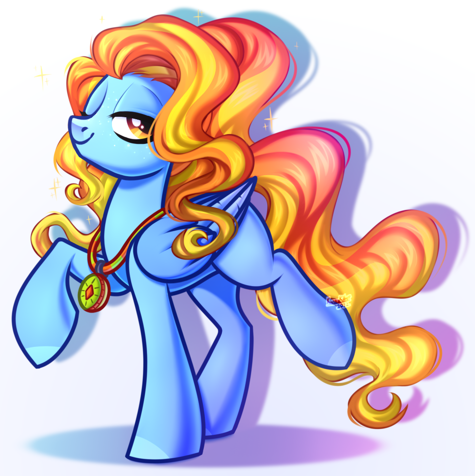 2961042 - safe, artist:kannakiller, oc, oc:celestial flower, pegasus, pony,  angry, chibi, digital art, ears back, female, frown, full body, glare,  grumpy, liminal space, looking back, mare, pegasus oc, photo, poolrooms,  sketch, solo