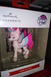 Size: 2160x3264 | Tagged: safe, zipp storm, pegasus, pony, g5, official, christmas, christmas ornament, decoration, hallmark, high res, holiday, irl, merchandise, palindrome get, photo, solo