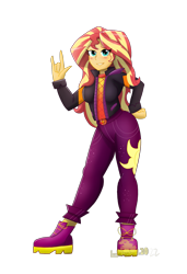 Size: 1399x2044 | Tagged: safe, artist:lordshrekzilla20, sunset shimmer, human, equestria girls, g4, female, simple background, solo, transparent background