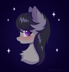 Size: 1539x1599 | Tagged: safe, artist:belkaart0w0, octavia melody, earth pony, pony, g4, bust, chest fluff, female, profile, solo