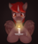 Size: 932x1079 | Tagged: safe, artist:melodylibris, oc, oc only, oc:hardy, alicorn, pony, alicorn oc, black background, candle, fire, horn, male, simple background, solo, stallion, wings