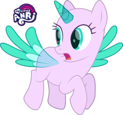 Size: 2444x2276 | Tagged: safe, artist:emperor-anri, oc, oc only, alicorn, pony, alicorn oc, bald, base, female, flying, high res, horn, looking at something, mare, signature, simple background, transparent background, wings