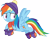 Size: 3845x3000 | Tagged: safe, artist:cloudy glow, rainbow dash, pegasus, pony, g4, my little pony best gift ever, my little pony: friendship is magic, .ai available, beanie, clothes, hat, high res, scarf, simple background, socks, solo, transparent background, vector, winter outfit