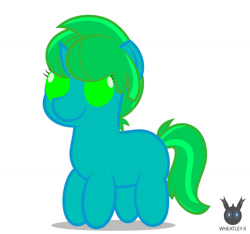 Size: 1255x1177 | Tagged: safe, artist:wheatley r.h., derpibooru exclusive, oc, oc only, oc:kimi, pony, unicorn, chibi, female, horn, mare, simple background, solo, unicorn oc, vector, watermark, white background