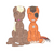 Size: 2216x2179 | Tagged: safe, artist:badumsquish, derpibooru exclusive, oc, oc only, oc:chocolate medley, oc:rustback, crystal pony, crystal tatzlpony, goo, goo pony, monster pony, original species, tatzlpony, 2023 community collab, derpibooru community collaboration, bashful, buzz cut, chocolate, clothes, crystal pony oc, crystallized, dog tags, duo, eyepatch, eyes closed, food, glowing, grin, high res, looking at you, male, melting, not chocolate, open mouth, ponytail, scar, shiny, side by side, simple background, sitting, smiling, sparkling, squee, transparent background, transparent flesh, unshorn fetlocks